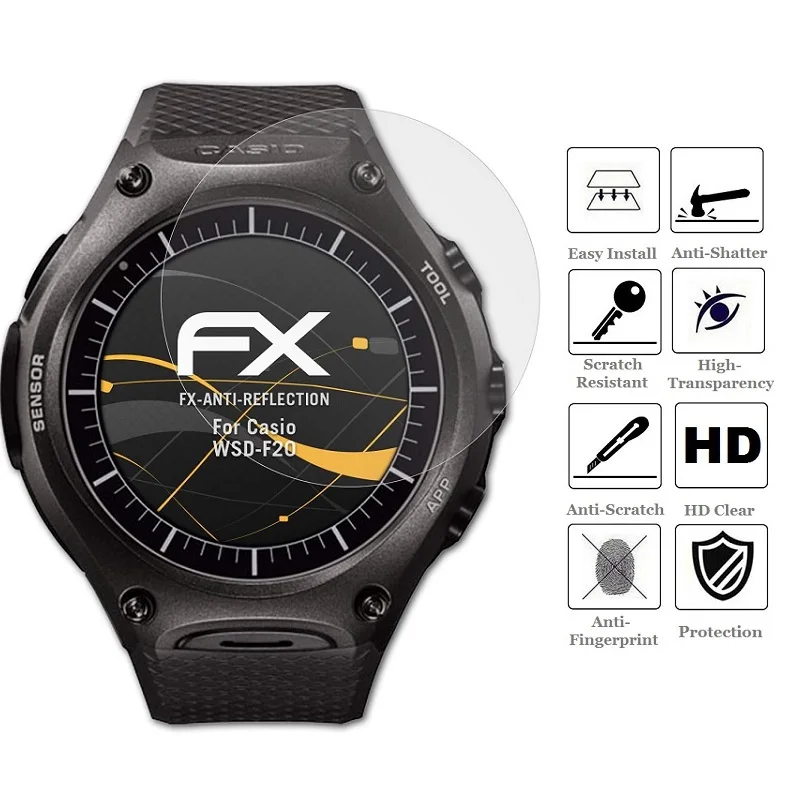 5PCS Smart Watch Screen Protector for Casio Pro Trek WSD-F21HR