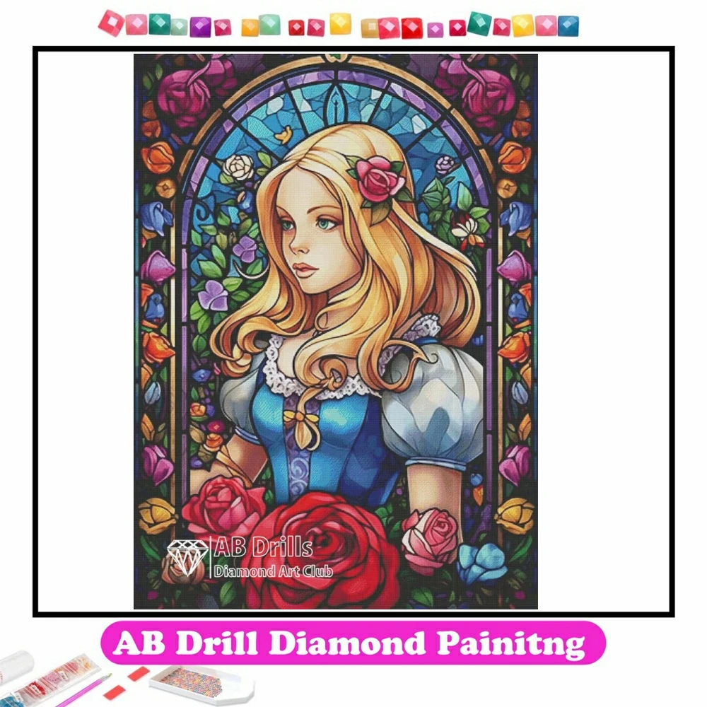 Alice stained glass : r/diamondpainting