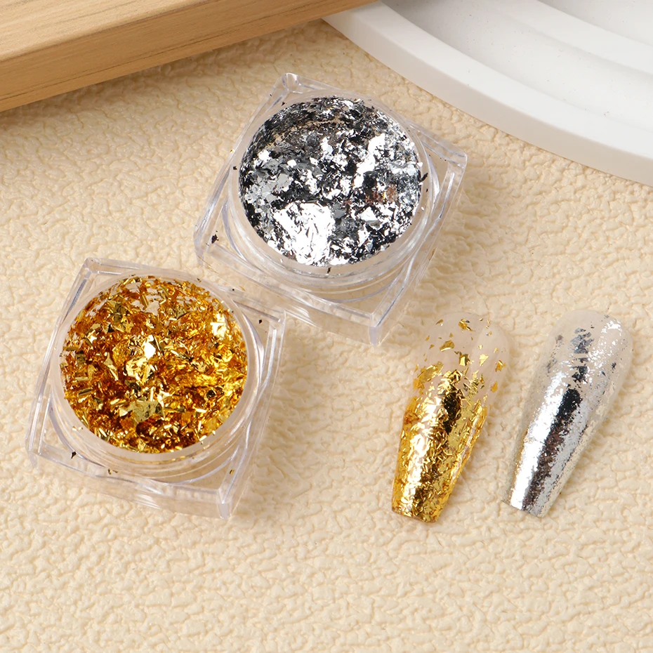 22 stücke Metallic Spiegel Chrom Nagel Pulver Aurora Perle Glitter Pigment Gold Silber Folien Holographische Regenbogen Nail art Staub Dekor – Detail 13