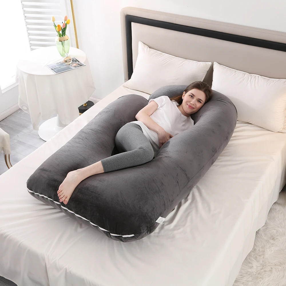 PANGDUBE 3KG Cotton G-shaped Waist Support Pillow for Pregnant Women Pregnancy Pillow Maternity Breastfeeding Cushion Pregnancy