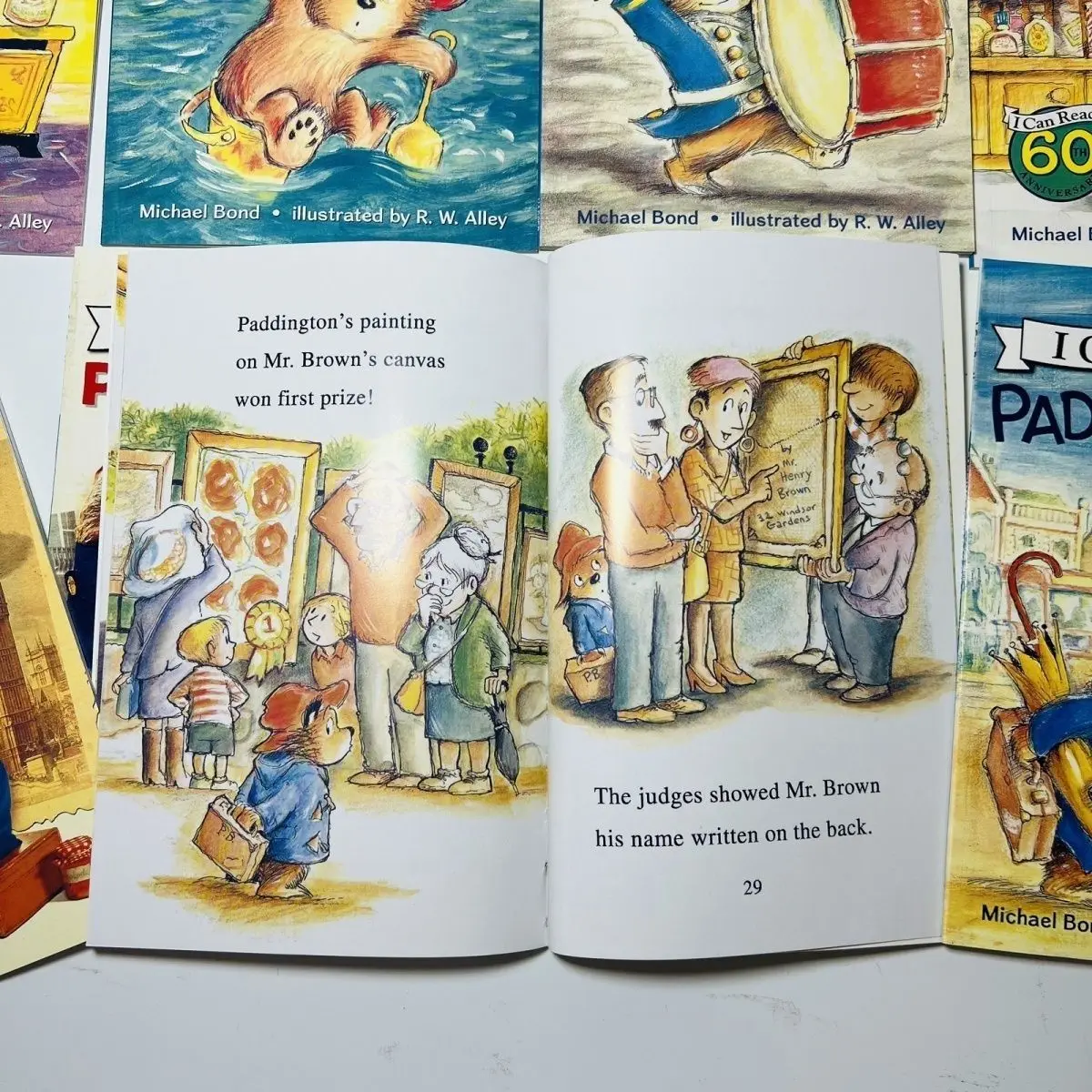 8 Volumes English Picture Book I Can Read Paddington Cartoon Storybook Kids Early Education Children\'s Learning Toy