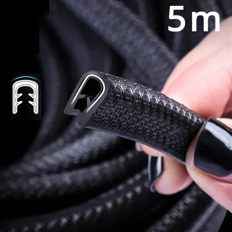 Car Rubber Door Sealing Strips Protector Car Door Edge Anti-Scratch Protector Stickers Anti-collision Decorative Strip