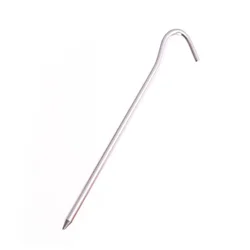 10-Pack 18cm Aluminum Tent Pegs - Durable Outdoor Stakes (Silver)