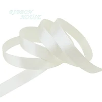 (25 yards/roll) 1/2″(12mm) Cream White Single Face Satin Ribbon Webbing Decoration Gift Christmas Ribbons