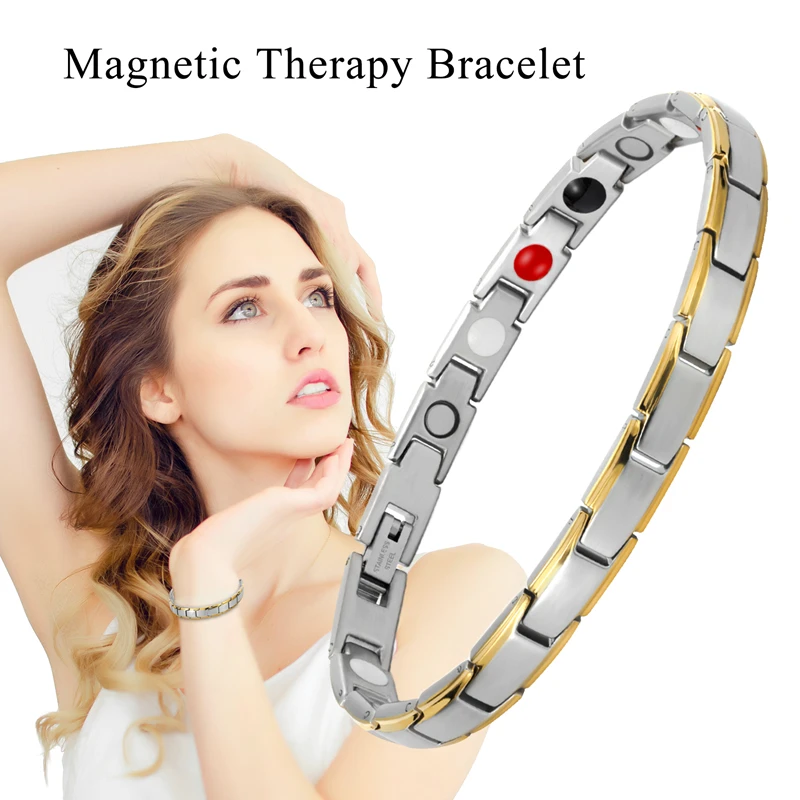 Women\'s Magnetic Therapy Bracelet Creative Magnetic Lymph Detox Bracelet |  Fruugo BH