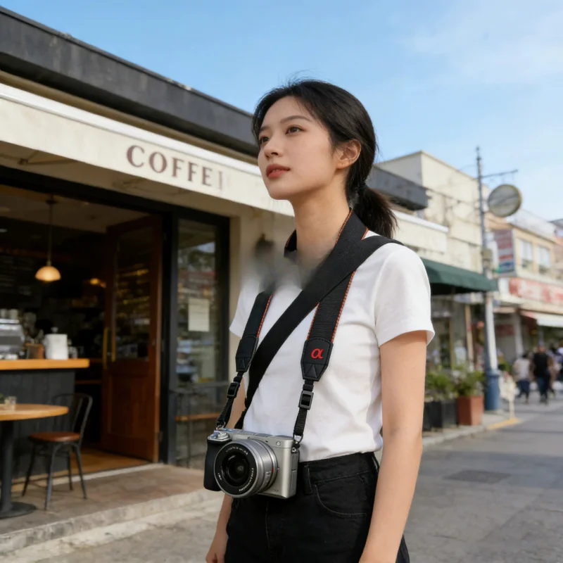 새로운 카메라 숄더 스트랩, 미러리스 A7R3 A6700 A6000 A6400 A6500 A6300에 호환되는 범용 백 벨트