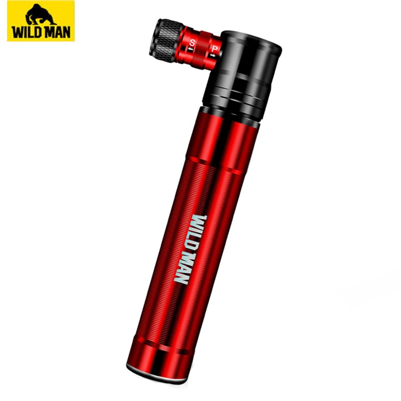 WILD MAN Aluminum Alloy Bicycle Pump Mtb Hand Air Pump Cycling Tire Inflator Schrader Presta Valve Mini Bike Pump Ball Pump - Image 3