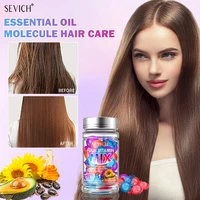 Capsules de Vitamine pour Cheveux Mélangés, Soin Capillaire Réparateur, Maltraité, Frisé, Soyeux, Hydratant, Lissant, Nourrissant, 40 Pièces 2