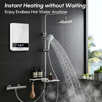 Chauffe-eau électrique instantané sans réservoir douche salle de bain bain chauffe-eau 220V 7000W température automatique ménage hôtel 3