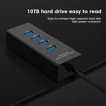  Elough 4 Ports USB Hub 3 0 High Speed Multi USB Splitter Adapter OTG For Xiaomi Lenovo PC Computer Accessories 30/120cm 