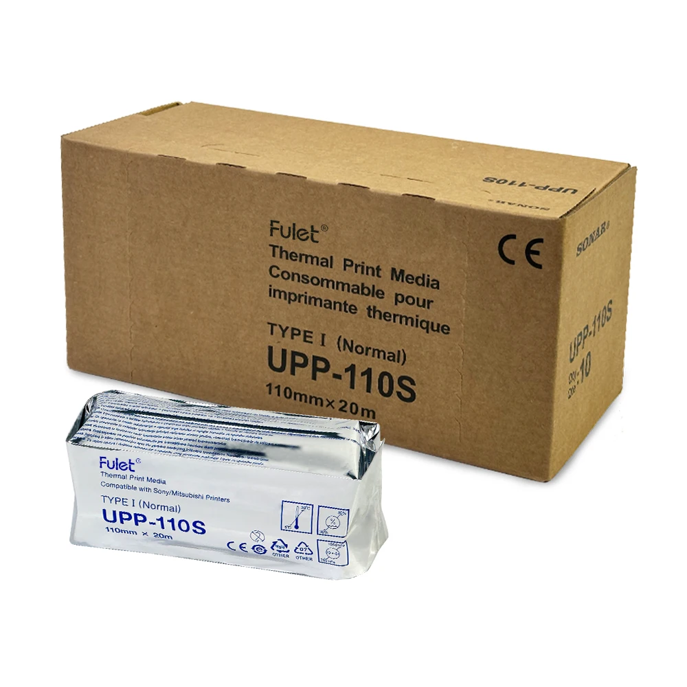 UPP-110S Fulet 초음파 용지 표준 인쇄 용지(타입 I) UP-899 / 898 / 897 시리즈 프린터와 호환 가능