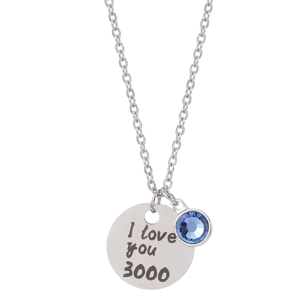 Collar - I Love You 3000 Necklace For Women Men Dad Mom Boyf | Envío gratis