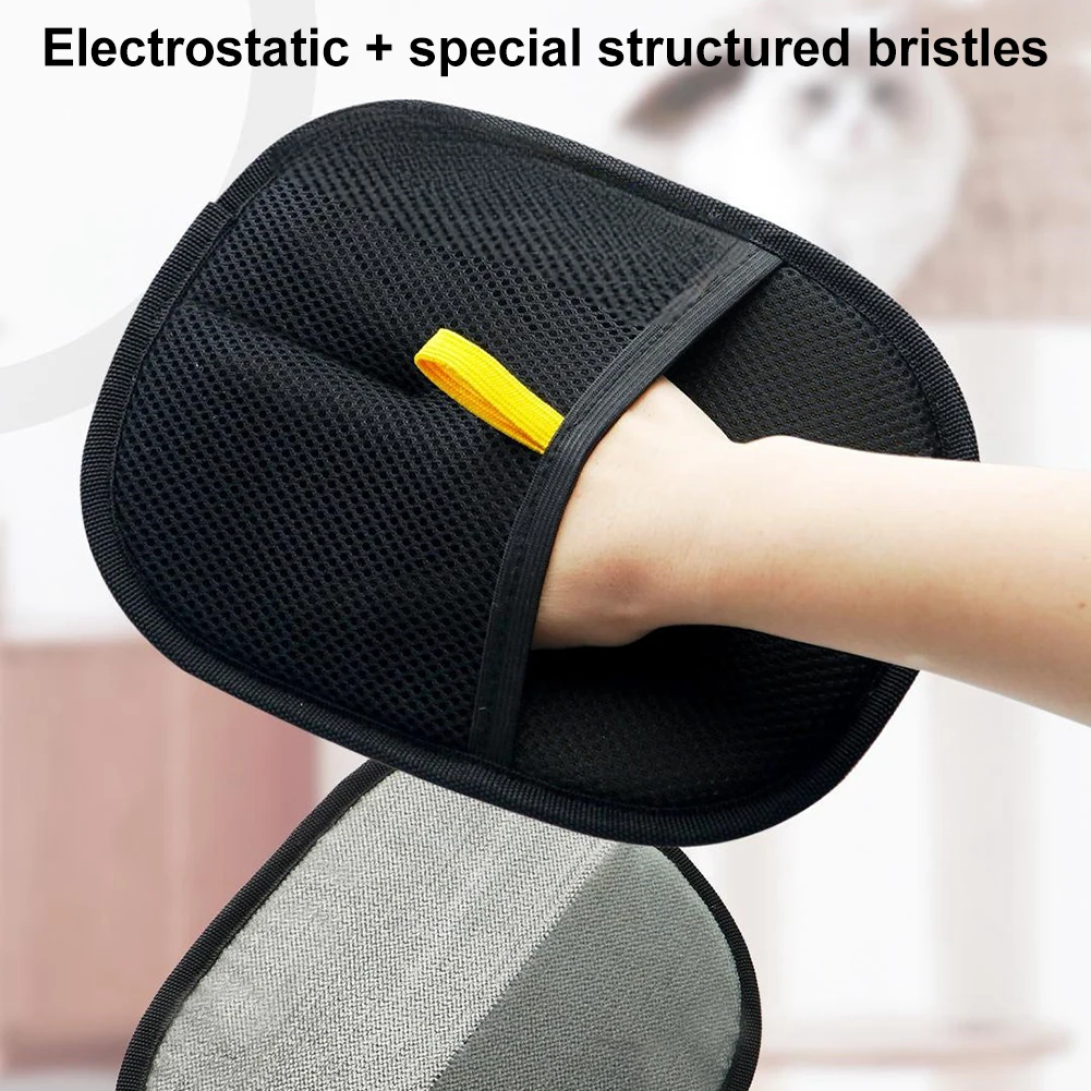 1/2/3 pcs Pet Grooming Gloves Double Sided Pet Brush Gloves Hair Remover Mitt for Dog Cat Rabbit with Long/Short/Curly Hair