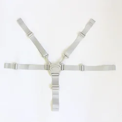 Enhanced Baby Safety Harness for Dining and Feeding Chairs (Gray)