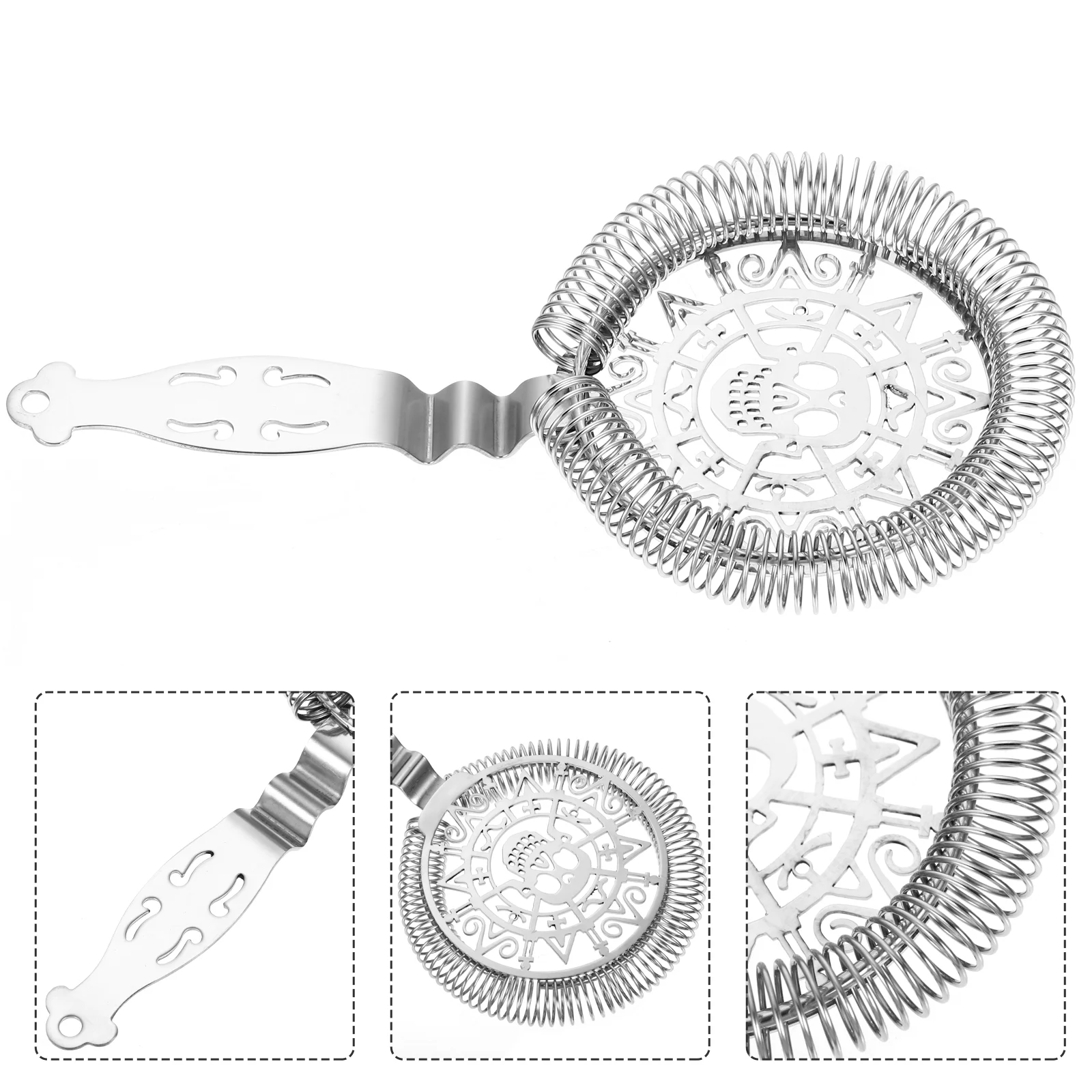 

Stainless Steel Cocktail Strainer Ice Filter Shaker Ice Wire Mixed Drink Colander Professional Bartender Bar Tools