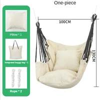 Hanging Swing Canvas Hanging Chair College Student Dormitory Hammock with Pillow Indoor Camping Swing Adult Leisure Chair 4