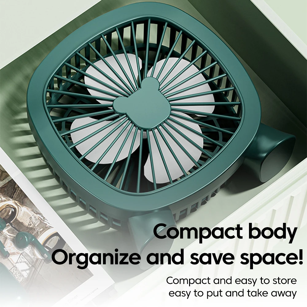 Portable USB-Powered Mini Desk Fan for Home, Office, and Travel