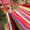 Single Wide Thick Canvas Hammock Outdoor Camping Backpackaging Leisure Swing Portable Hanging Bed Sleeping Swing Hammock 4