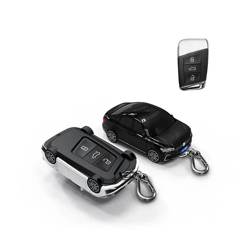 Silver Line Nero  Per VW Volkswagen Passat B8 Magotan Per Skoda Superb A7 Kodiaq Seat Custodia In Tpu Per Chiave~p134052733 - Foto 5