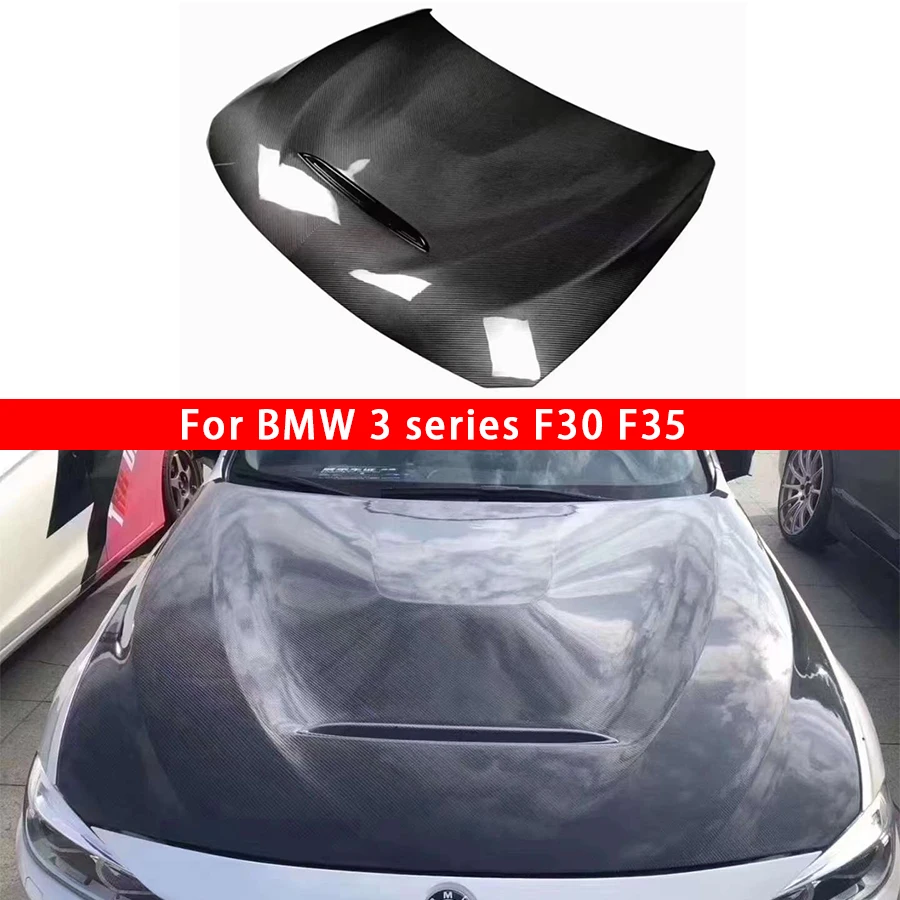 

Крышка капота из углеродного волокна для BMW 3 серии F30 F35 2012-2019, Обтекатель капота автомобиля, обтекатель головной убор, крышка капота в стиле GTS, обновленный комплект кузова