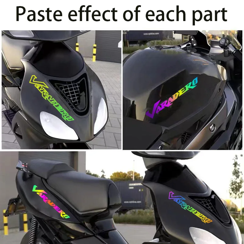 Tanie Wodoodporne spersonalizowane kreatywne laserowe naklejki na motocykl można dostosować do Honda XL125V XL1000 Varadero sklep