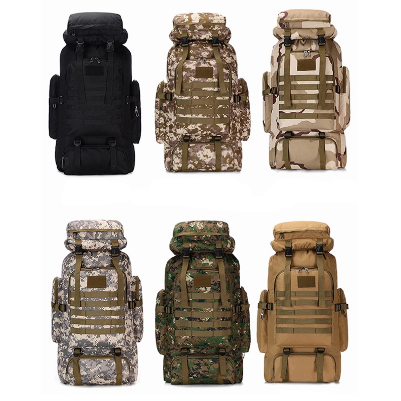 

Lawaia 80L Outdoor Military Rucksacks Oxford Waterproof Tactical Backpacks Sports Camping Hiking Trekking Fishing Hunting Bags