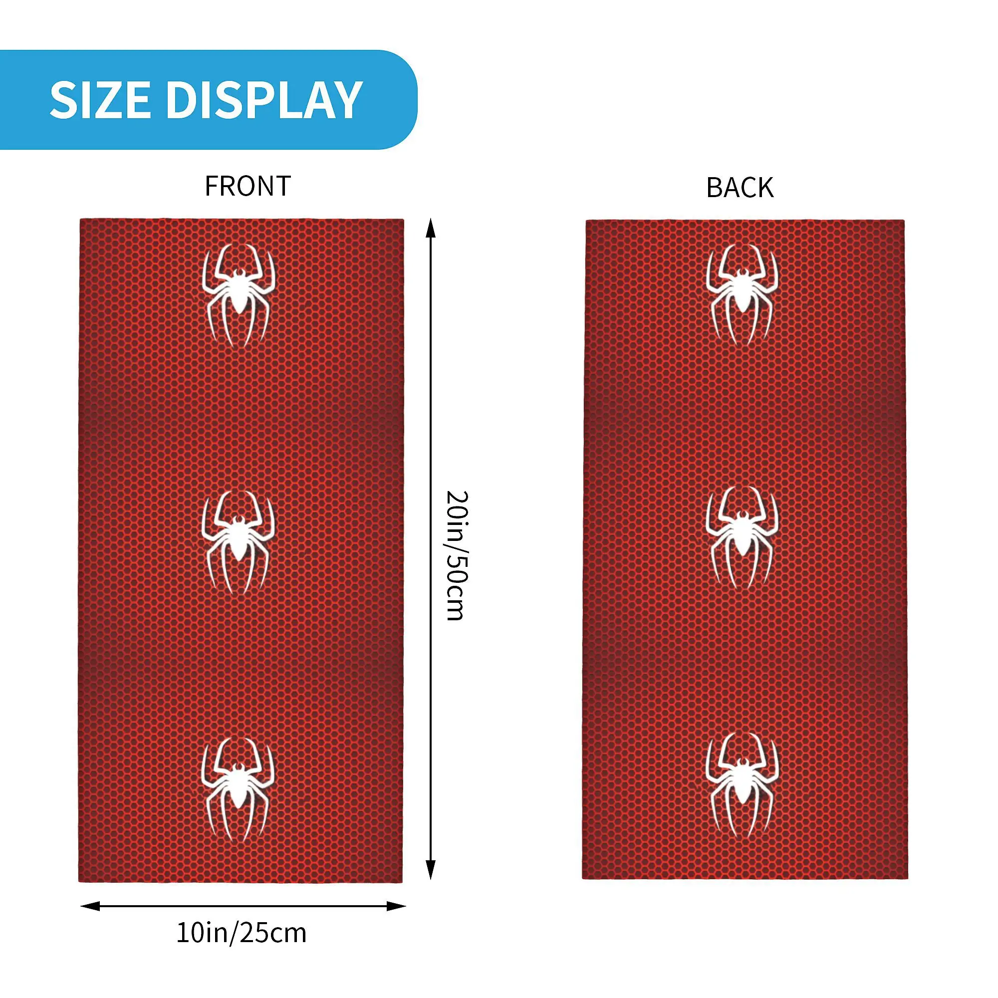 Cycling Bandana Neck Wrap Bandana Headscarf Cotton Bandana Neck Gaiter Bandana Neck Cover Multifunctional Bandana Spider Cobweb Hexagon Bandana Neck Warmer Men Women Winter Ski Tube Scarf Gaiter Spider Man Face Cover