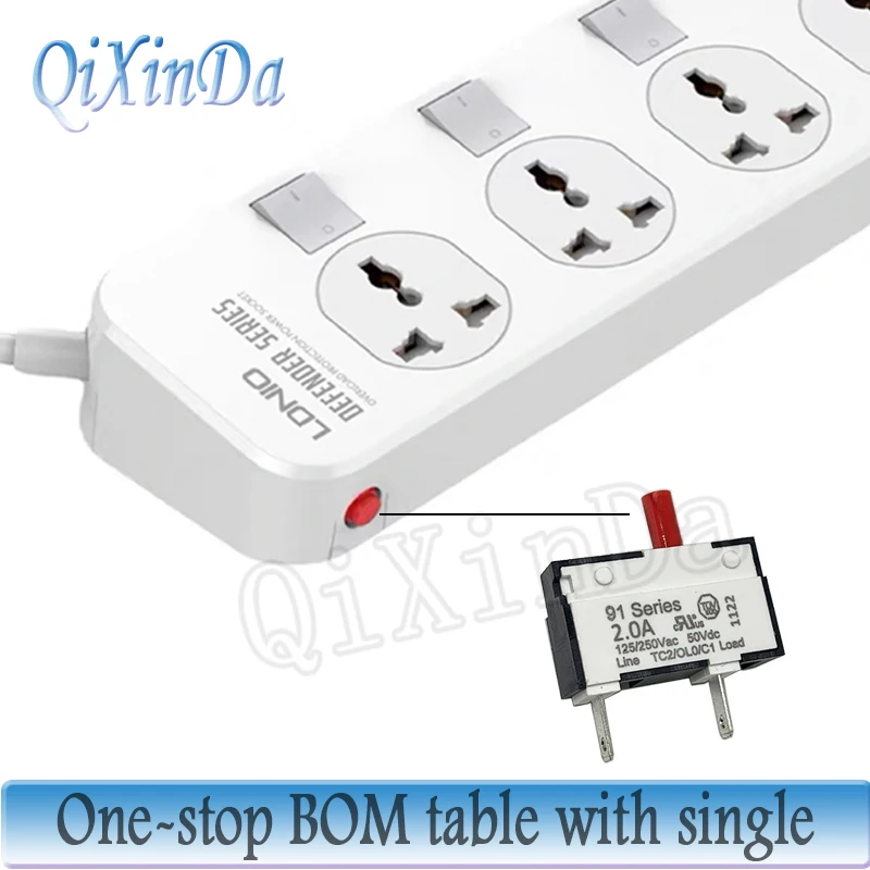 kuoyuh 91 series circuit breaker 0.5A 0.75A 1A 1.25A 1.5A 1.75A 2A 2.5A 3A manual reset thermal overload protector