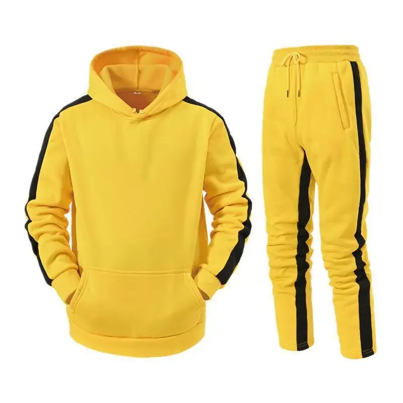 New Hooded Sweatshirt Pullover Casual Couple Jacket Striped Hooded Training Suit Sport Shoes And Bag Set From China Mainland