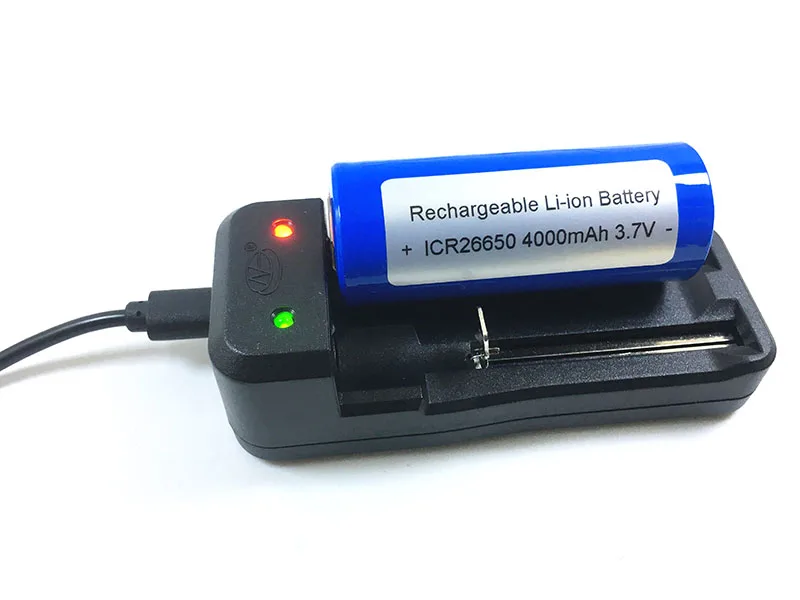 Universal Battery Charger 14250 18650 18500 26650 16340 Dual-Slot USB Lithium Battery Charger
