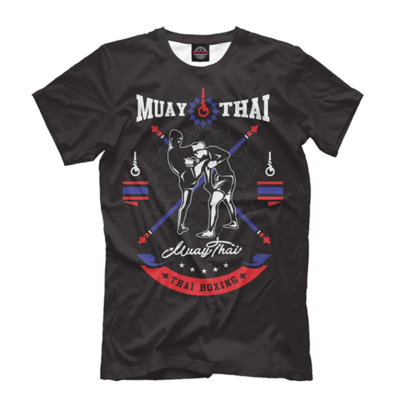 

Футболка Muay Thai Graphic Мужская, модная быстросохнущая тенниска с коротким рукавом, Спортивная майка для бега и спортзала, боксерская борьба