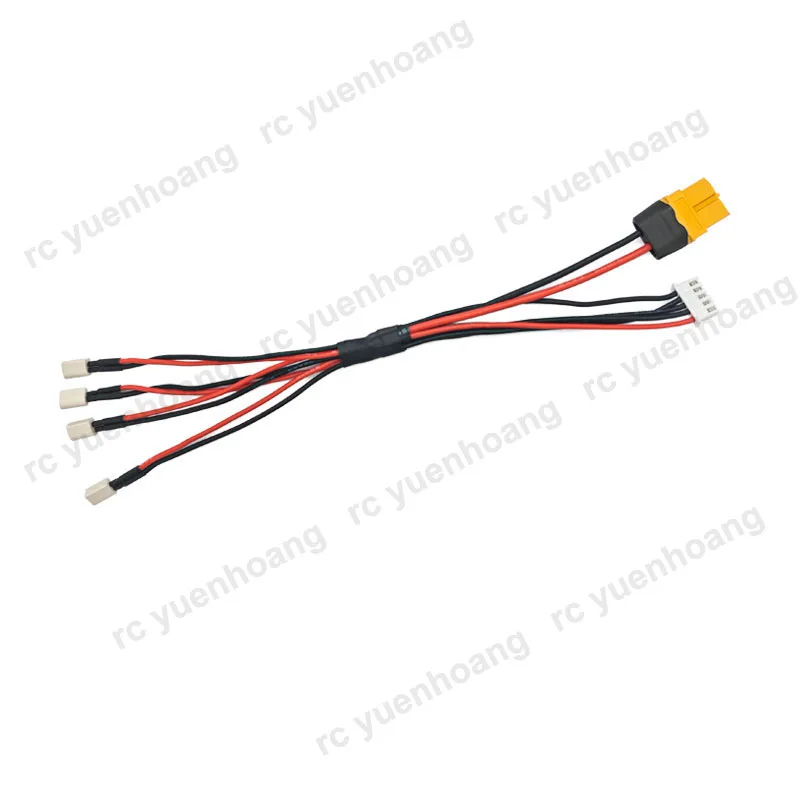Câble de charge batterie 1S XT60 BT2.0 avec prises 1 à 6 pour drone FPV, emballage inclus