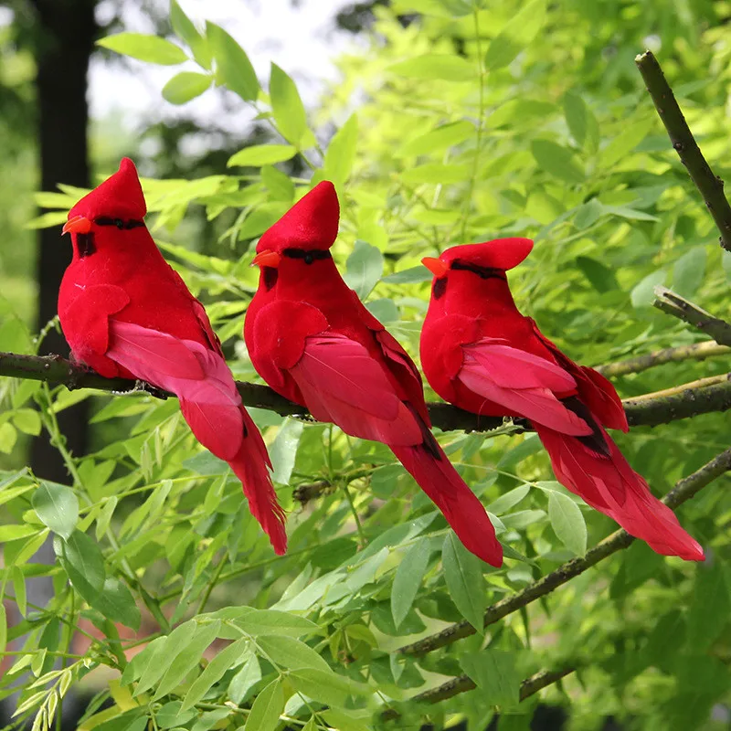 1 Pcs Artificial Bird Garden Green Plant Home Decoration Clip Prop Manufacturer Direct Feather Flapper Handicraft Bird