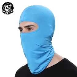 Enhanced Dust - Proof Full Face Ice Silk Outdoor Balaclava (Blue)
