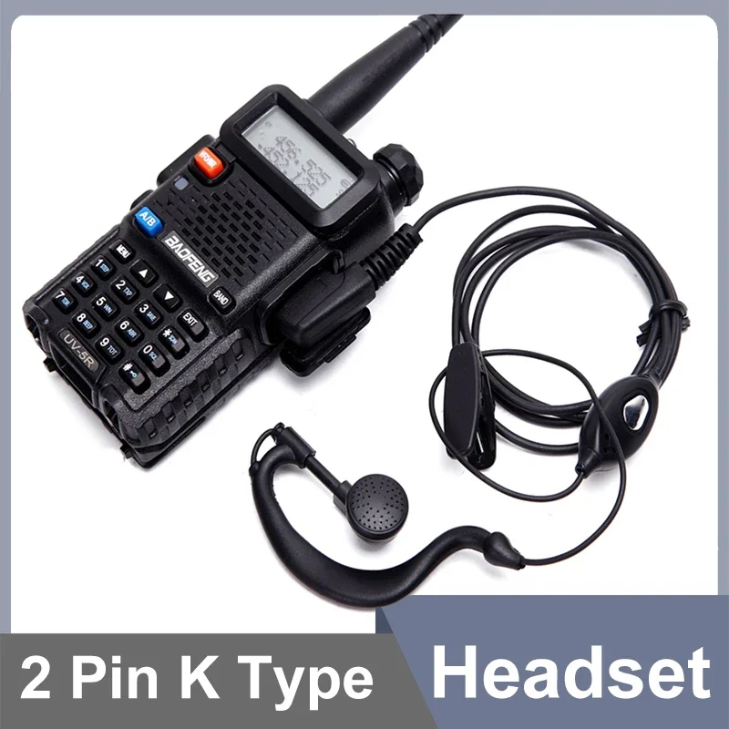 Zestaw słuchawkowy UV18Pro 2 Pin QuanSheng UVK5 słuchawki UVK6 UV5R Plus BF DM-1701 UV17 Plus Walkie Talkie słuchawki rurka powietrzna dwukierunkowe Radio