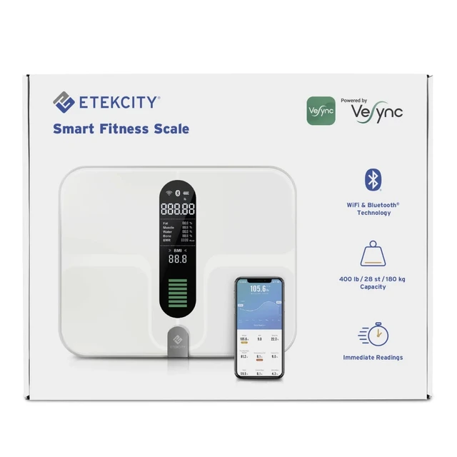 Etekcity Body Fat Scale, Digital Smart Bathroom Scale for weight