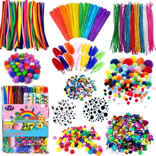 1000pcs Complete Art Supplies for Kids Craft Art Kit for Boys