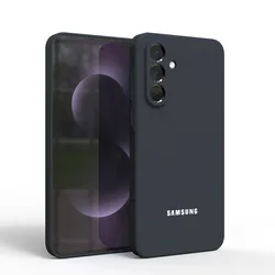 Silky Silicone Soft - Touch Protective Phone Case Cover for A36 (Black)