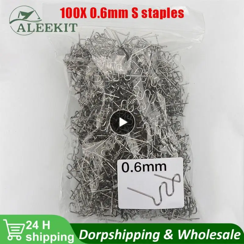 

Iron Staples Bumper Repair Tool Plastic Welding Bumper Soldering Hot Plastic Welder Heat Gun Hot Stapler S Wave Staples