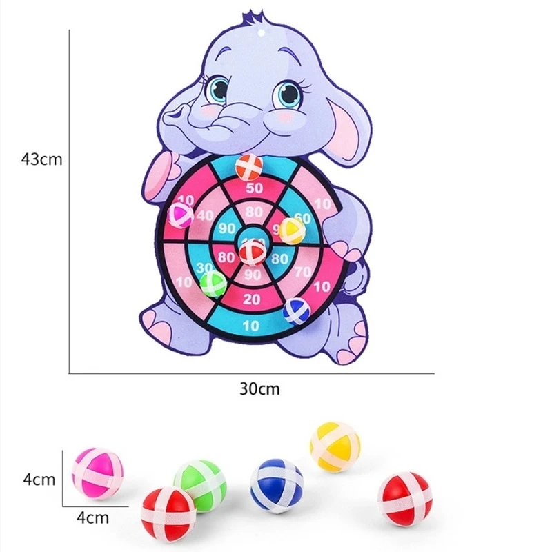 Slingshot Target Game Montessori Throw Sport Sticky Ball Dartboard Educational for Kids Indoor Sports Toy