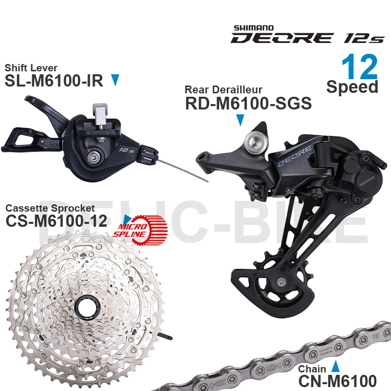 シマノ DEORE M6100 12v グループセットシフターリアディレイラー RD