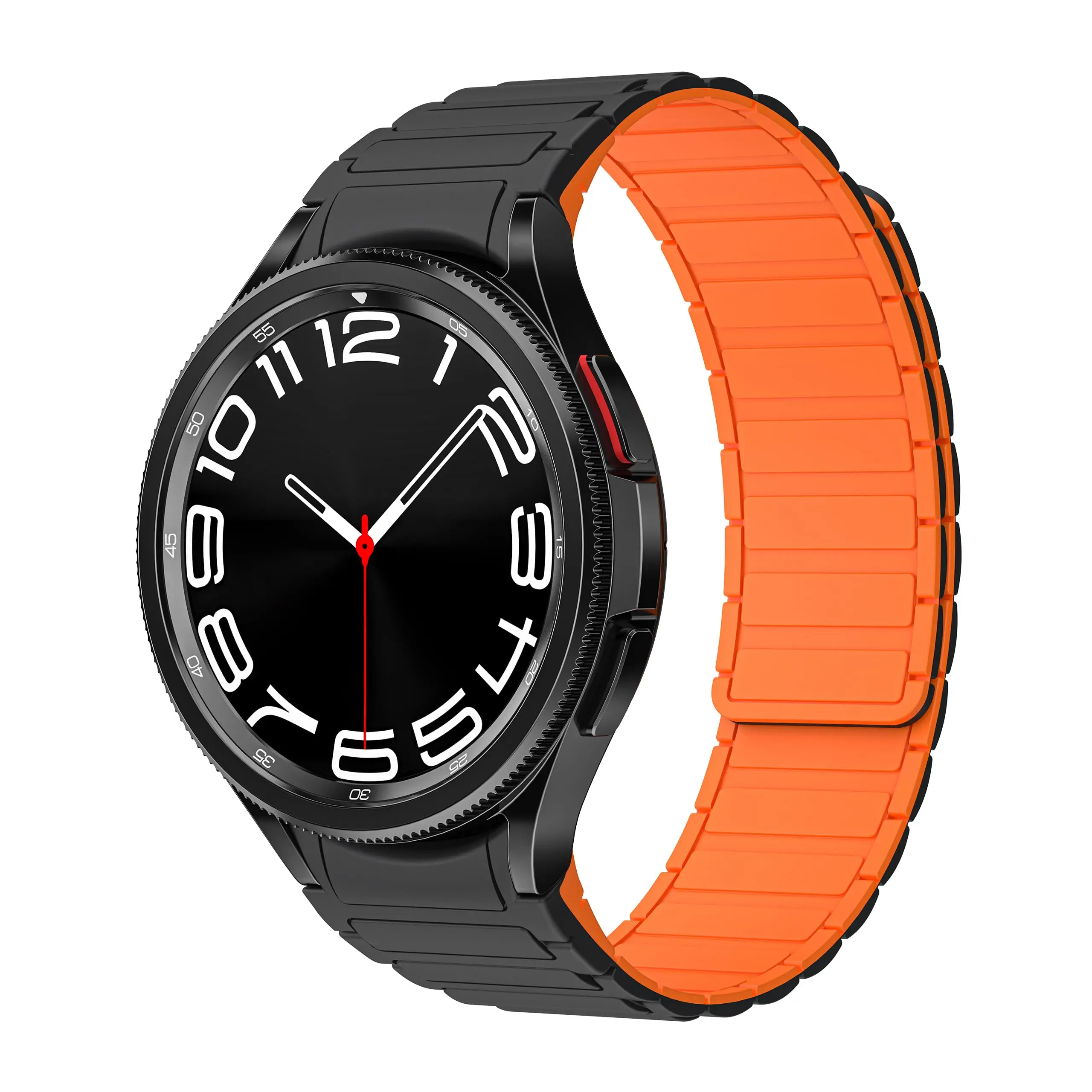 Band For Samsung Galaxy Watch 6 5 4 44mm 40mm 45mm 46mm NO Gaps Magnetic Silicone Bracelet Correa Galaxy Watch 4 classic Strap