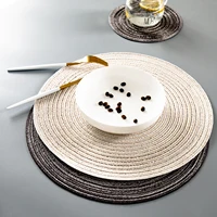 New Table placemats for table mat Ramie Insulation Pad Placemats Linen Non Slip Table Mats Home Decoration Pad Coaster 2