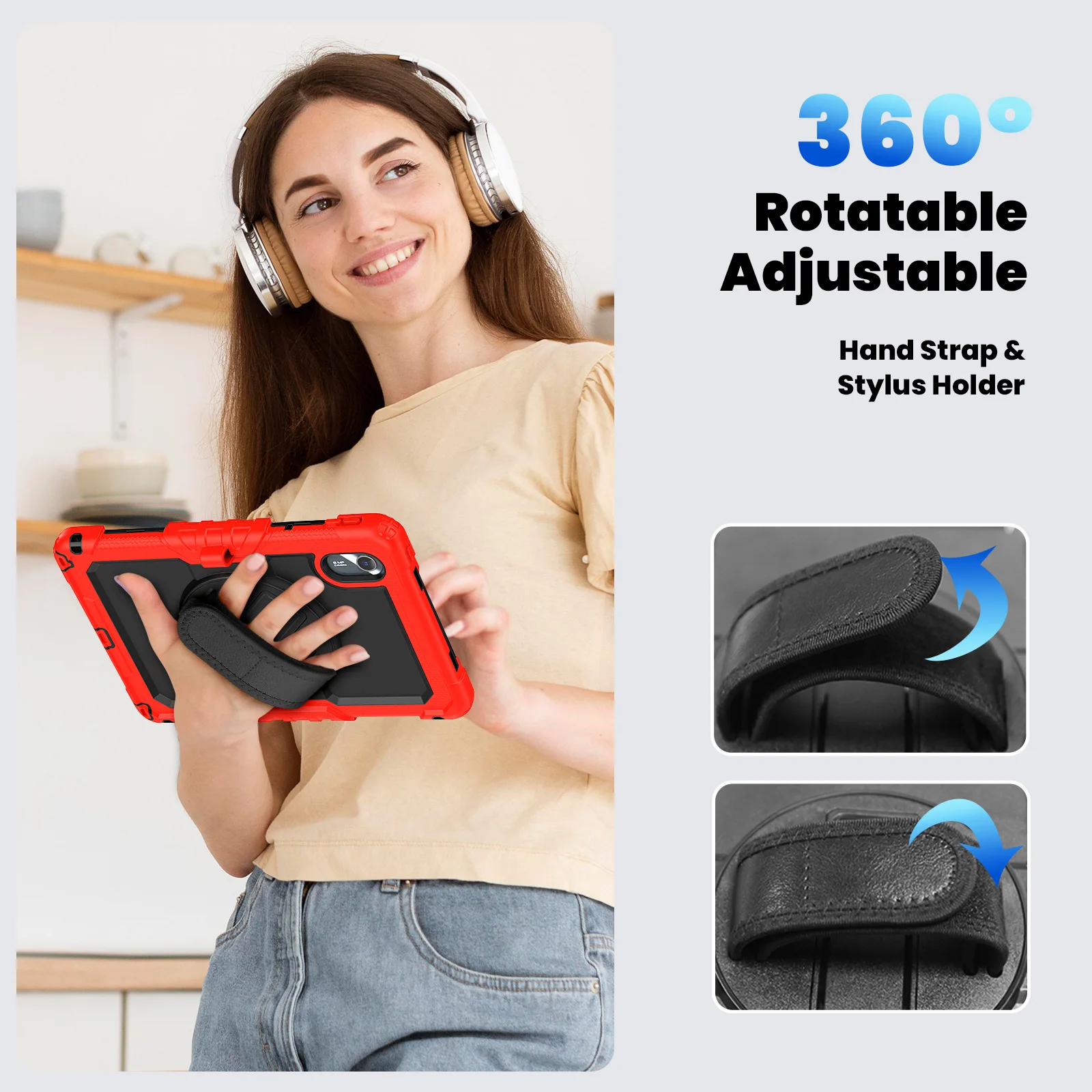 Universal Tablet Case with Screen Protector - Enhanced Protection and Style