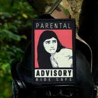 «Parental Advisory Ride Safe» Сексуальная красота Моральная тактическая нашивка с принтом на крючках и петлях для одежды, наклейка на военный рюкзак — изображение 4