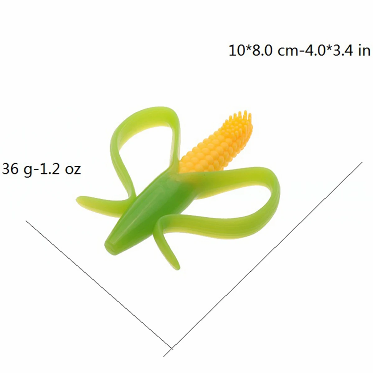Mommy And Angel Baby Safe BPA Free Teether Toys Toddle Corn Training Toothbrush Silicone Chew Dental Care Toothbrush Baby Gift baby toothbrush baby teeth cleaning tool baby teething toy