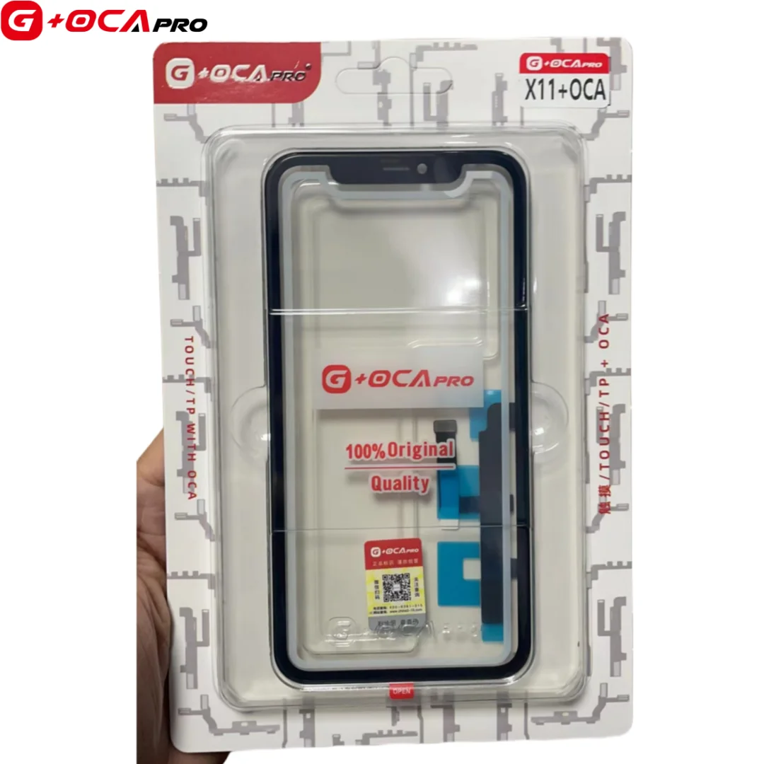 

5Pcs G+OCA Original Touch Screen Glass With OCA For iPhone X Xs Max 11 12 Pro 11Pro Max Xr Screen Digitizer Outer Panel Replace