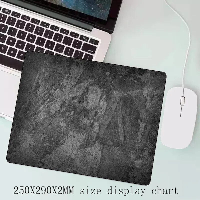 Gray mouse pad Large/Small overlocked mousepad xxl desktop keyboard table pad gray series game desk mat computer accessories - Image 3