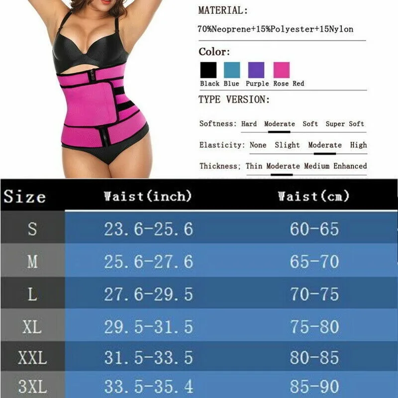 Description Picture 4 of itemBelly Panties Waist Trainer Body Shapers High Waist Shapewear Panty Velcro zipper with waistband S zipper single belt black 1.3M