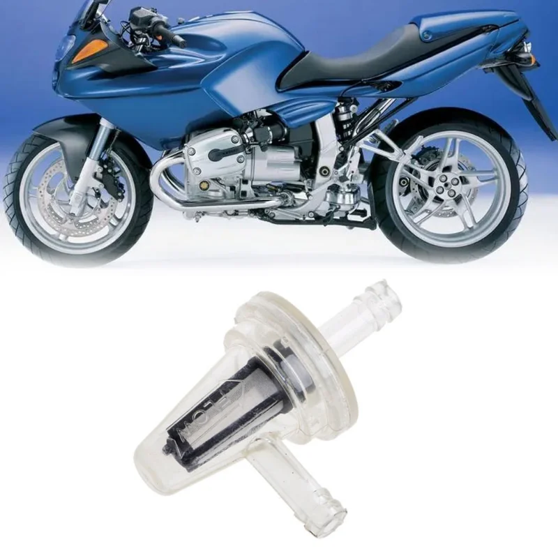 

Motorcycle Right Angle Inline Fuel Filter 1/4" 6mm Hose Lines Universal Motorbike Oil Filter Transparent Motorcycle Accessories